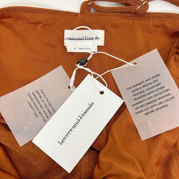 Lovers and Friends Kiana Mini Dress in Copper Size M - Picture 7 of 11